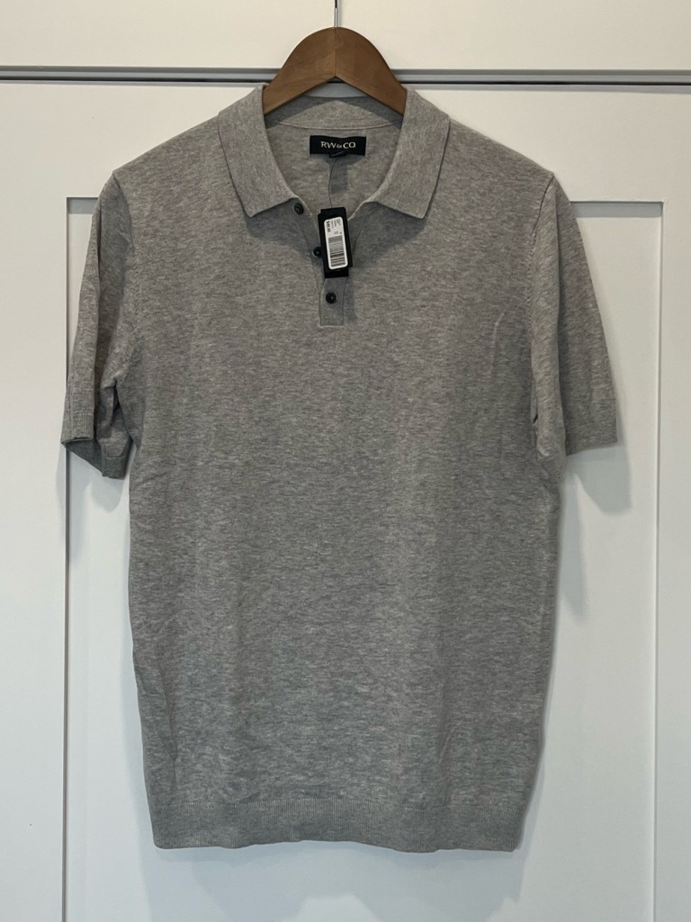 RWCo Grey Short-Sleeve Polo Shirt